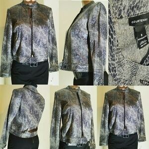 Courtenay Reptile Print Jacket - Size 8